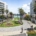 Water Club St. Pete Beach courtyard with sculpture and bay view, artist rendering