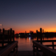 Sunrise over the beach in Treasure Island, Florida